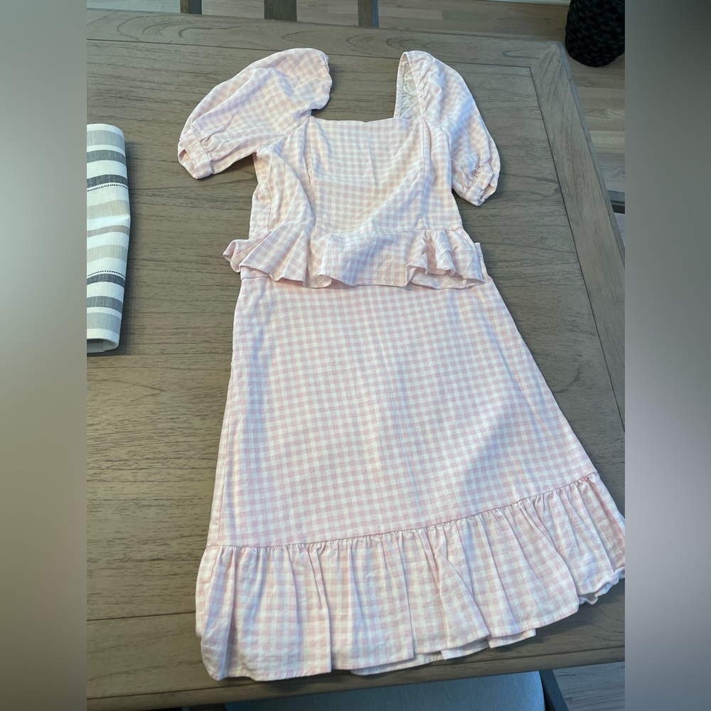 Draper James Pink Gingham 2 piece set - Picture 2 of 3